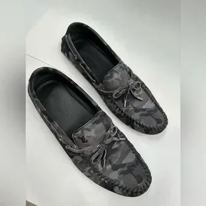 Louis Vuitton | Shoes | Louis Vuitton Gray Suede Camo  display picture 1